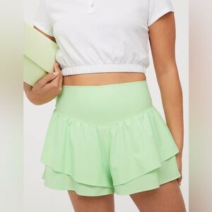 Aerie Offline Real Me Flirty Shorts with Pocket in Pistachio